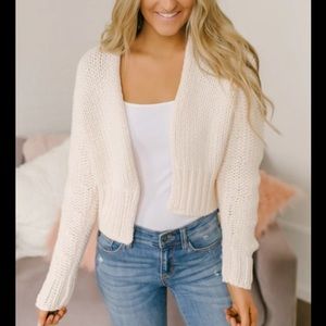 Free People Glow for it Cardi Chunky knit cardigan